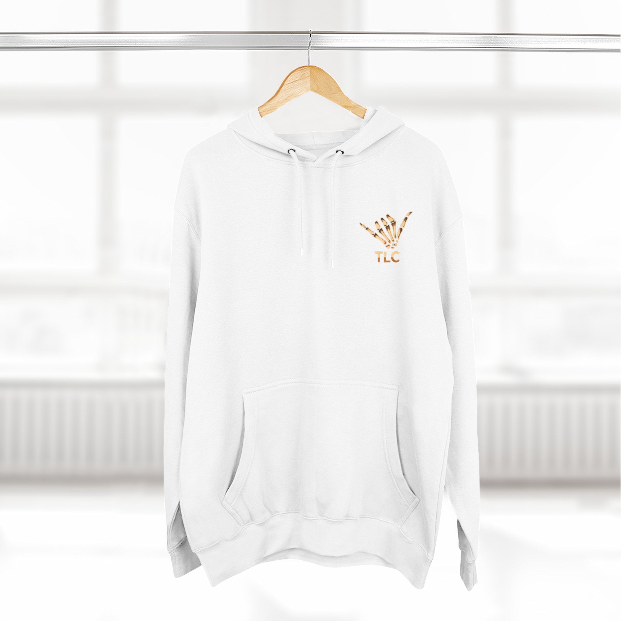 Fishing Hoodie — "Until The Last Cast" Skeleton Fish Graphic